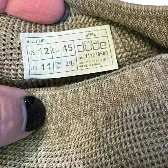 Hey Dude WALLY light grey Round Toe Slip On Casual Comfort Shoes Men 11 - Picture 7 of 9